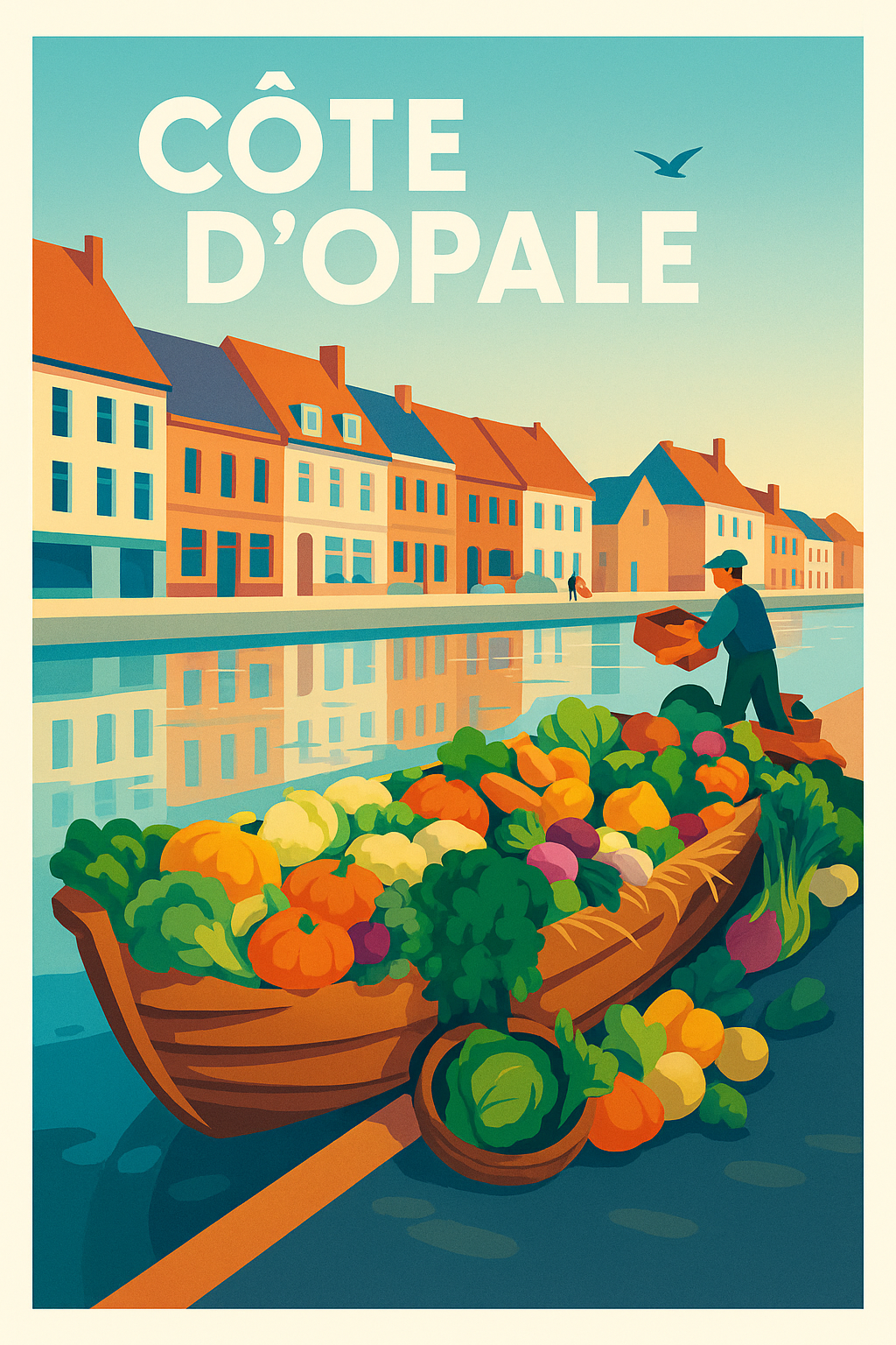 Affiche de Côte d'Opale - L'authenticité des marchés flottants