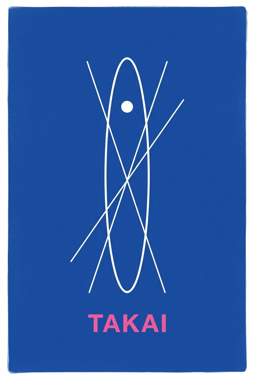 Affiche Takai, poster art japonais minimaliste