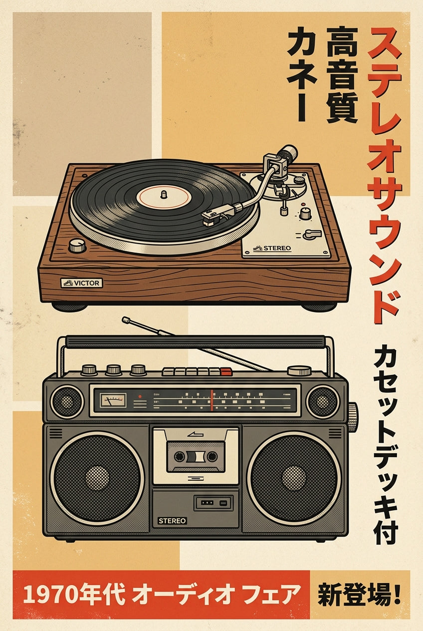 Affiche Hi-Fi Japonais, poster vintage