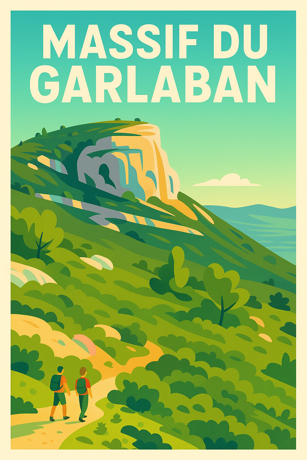 Affiche de Massif du Garlaban - L'âme de la Provence et de Marcel Pagnol