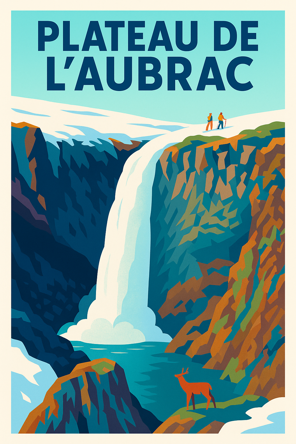 Affiche de Plateau de l'Aubrac - L'éveil sauvage d'une nature préservée