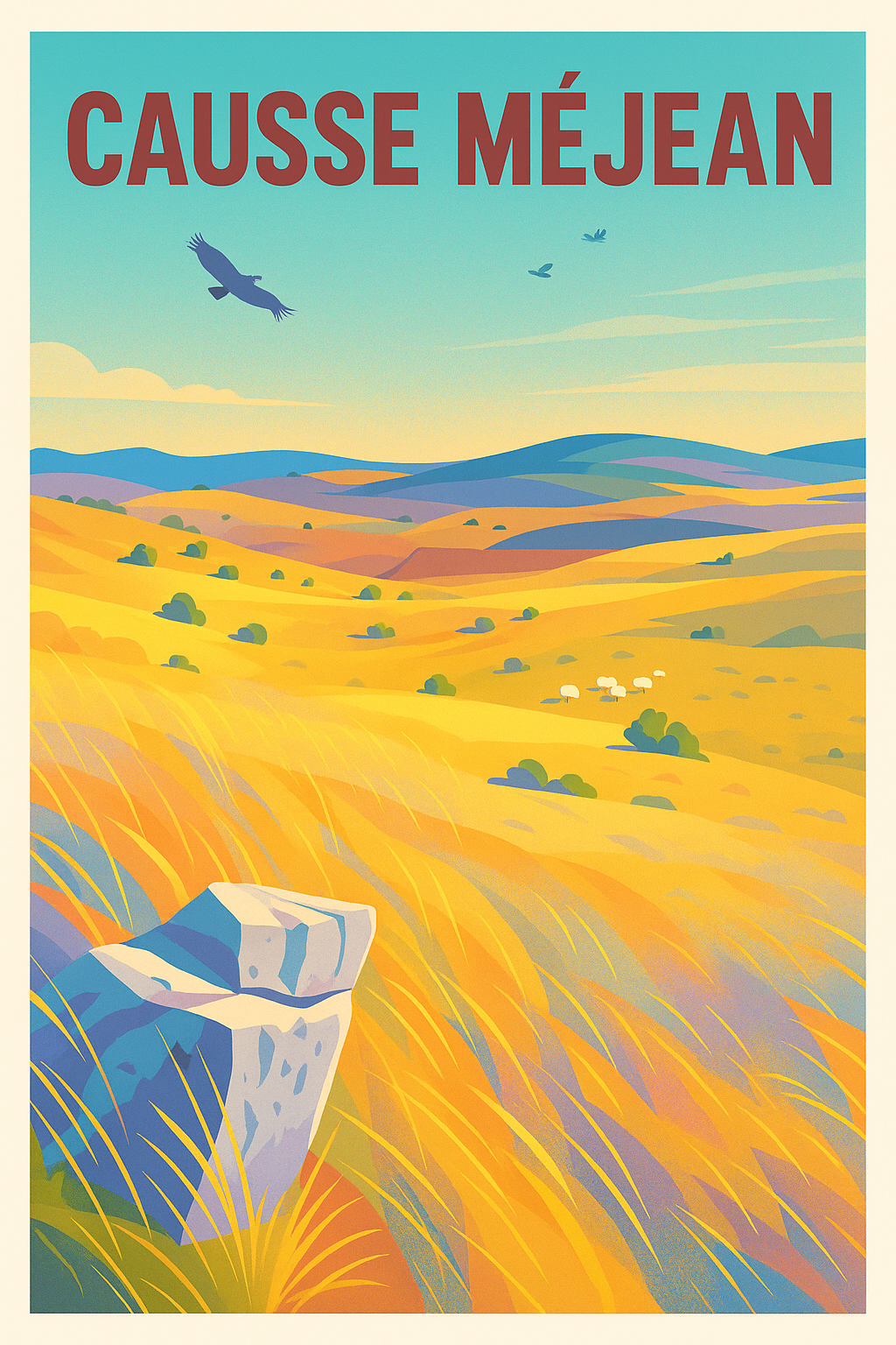 Affiche de Causse Méjean - L'immensité sauvage de la Lozère