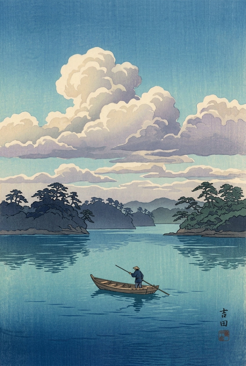 Affiche Matsushima, poster Japonais vintage