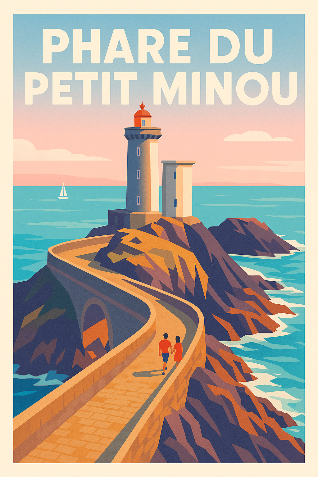 Affiche de Phare du Petit Minou - L'éclat majestueux de la côte bretonne