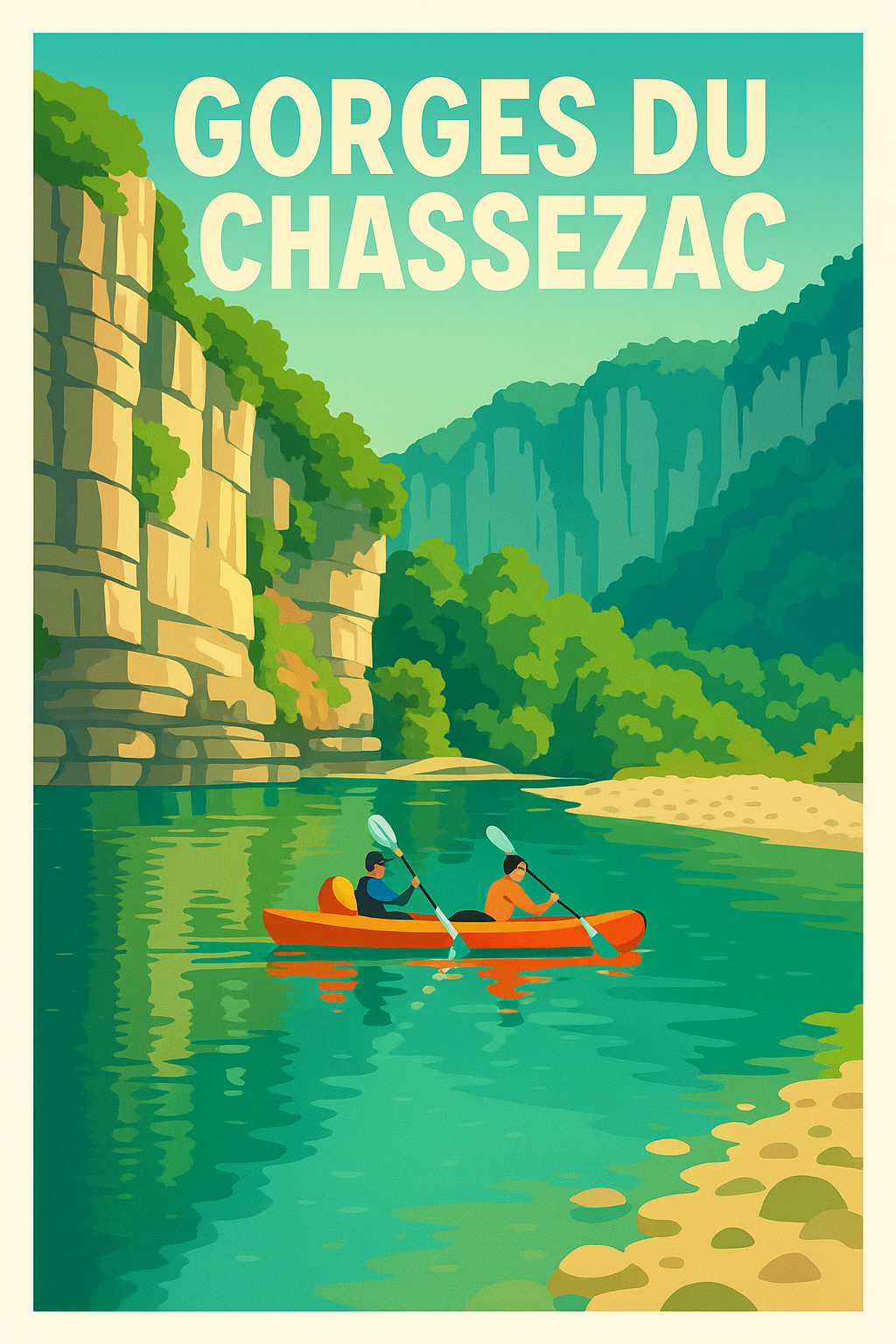 Affiche de Gorges du Chassezac - L'aventure au cœur d'un canyon sauvage