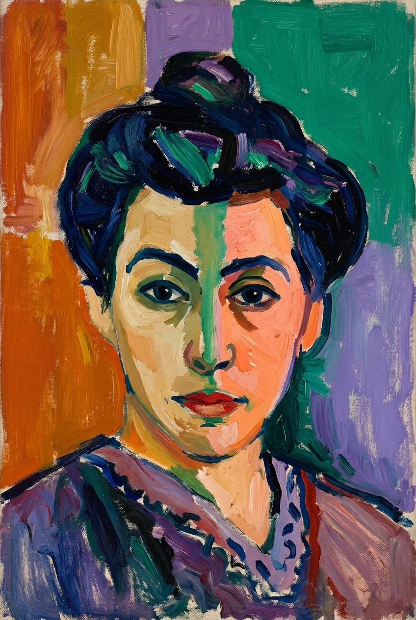 Poster de la Femme à la raie verte, Matisse