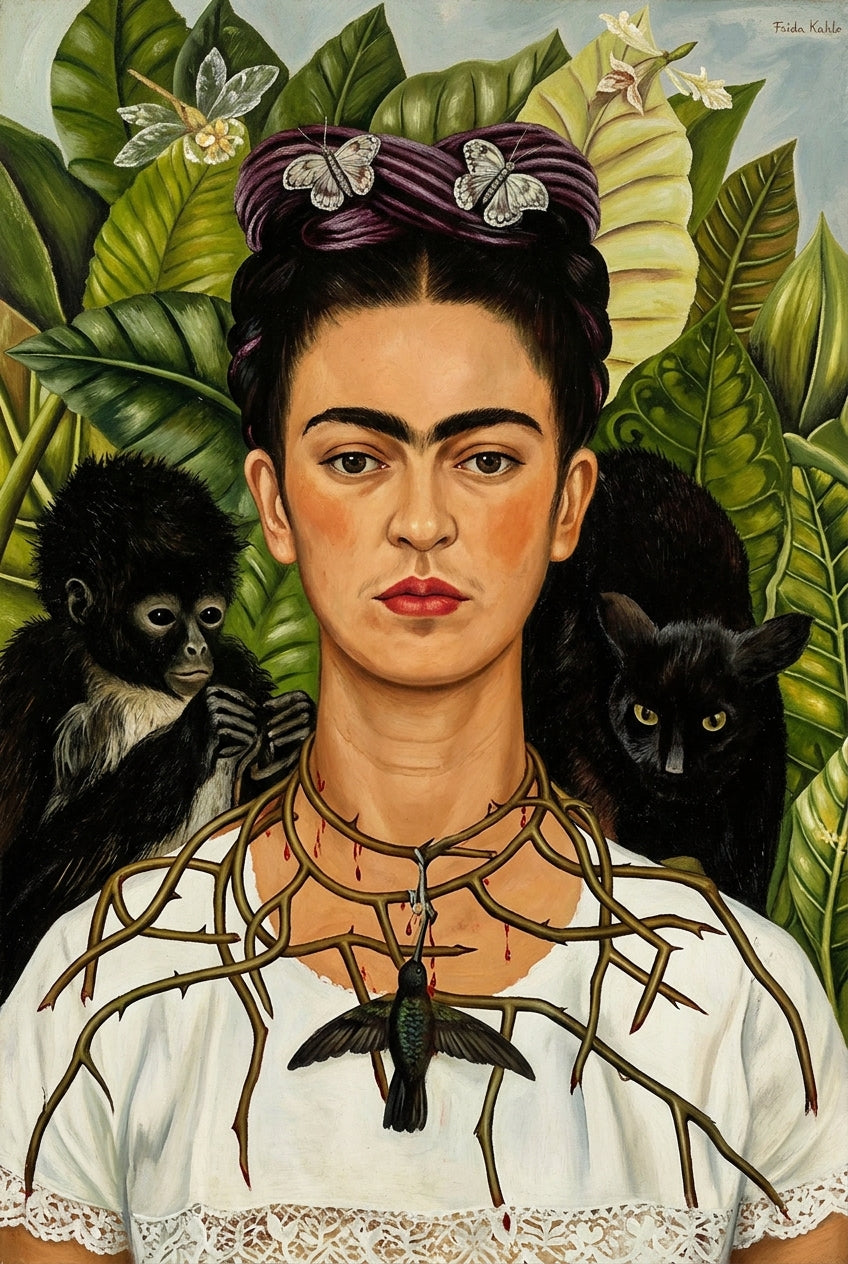 Affiche Frida Kahlo, poster collier d'épines