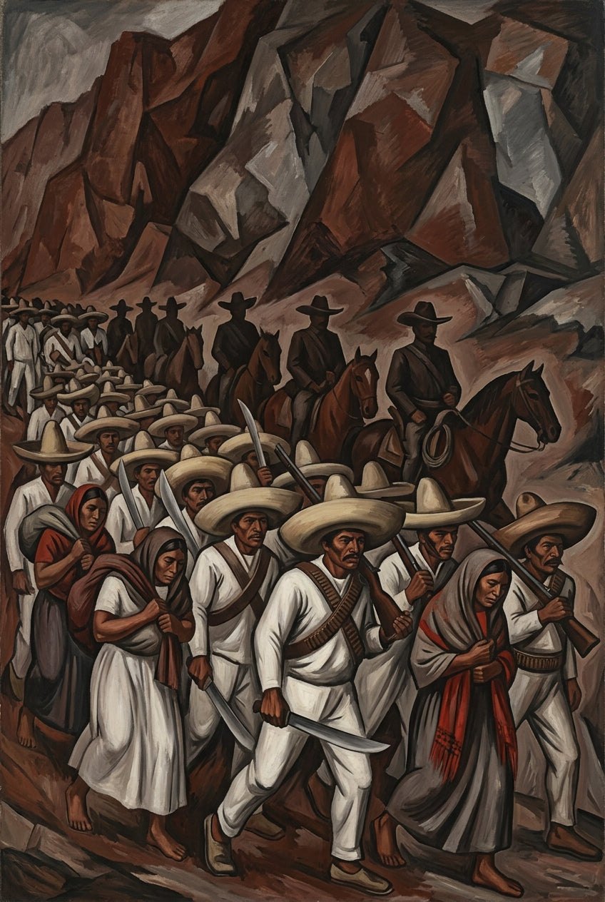 Affiche de la Révolution mexicaine, poster Zapatistes