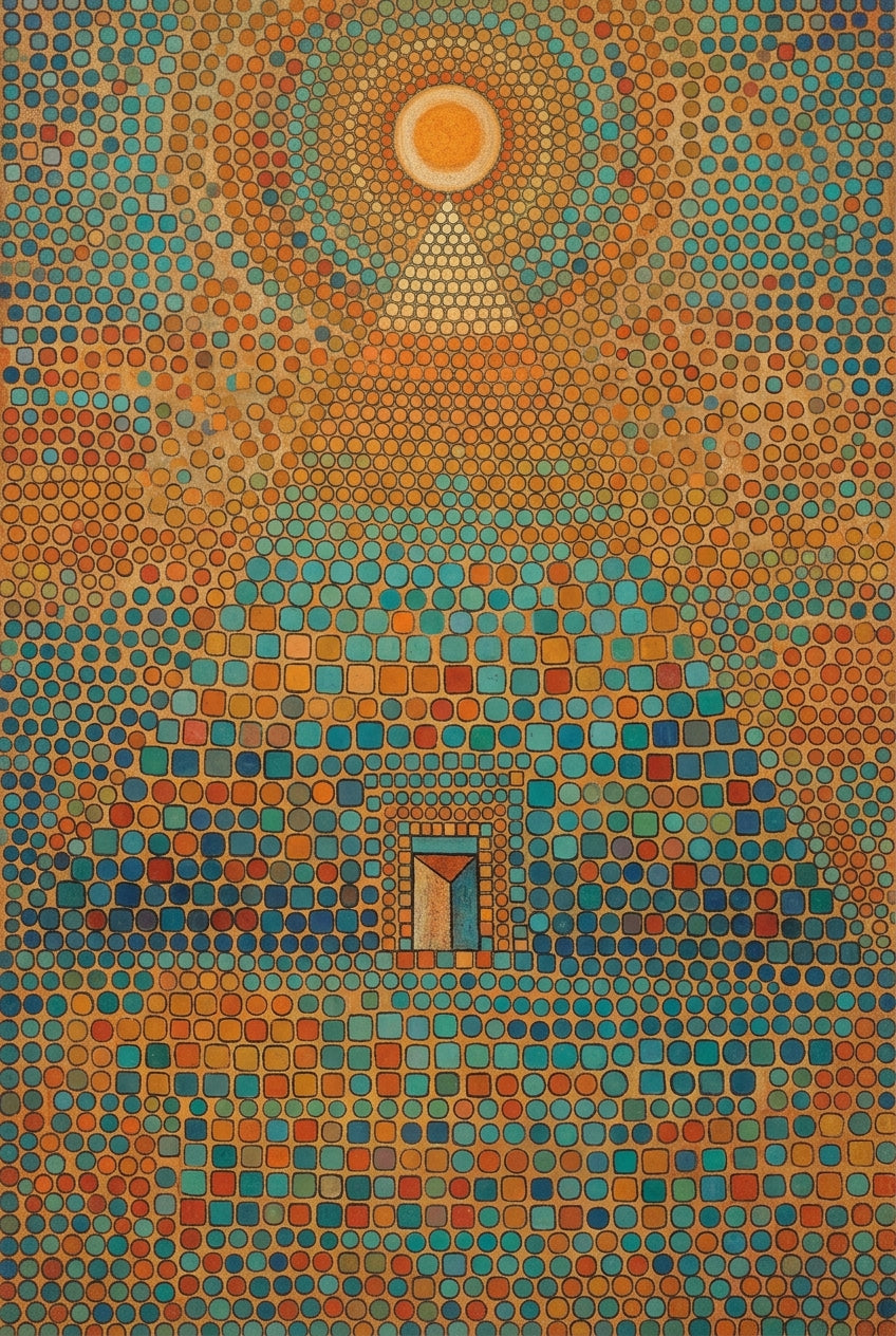 Affiche d'Art Contemporain, poster de mosaïque