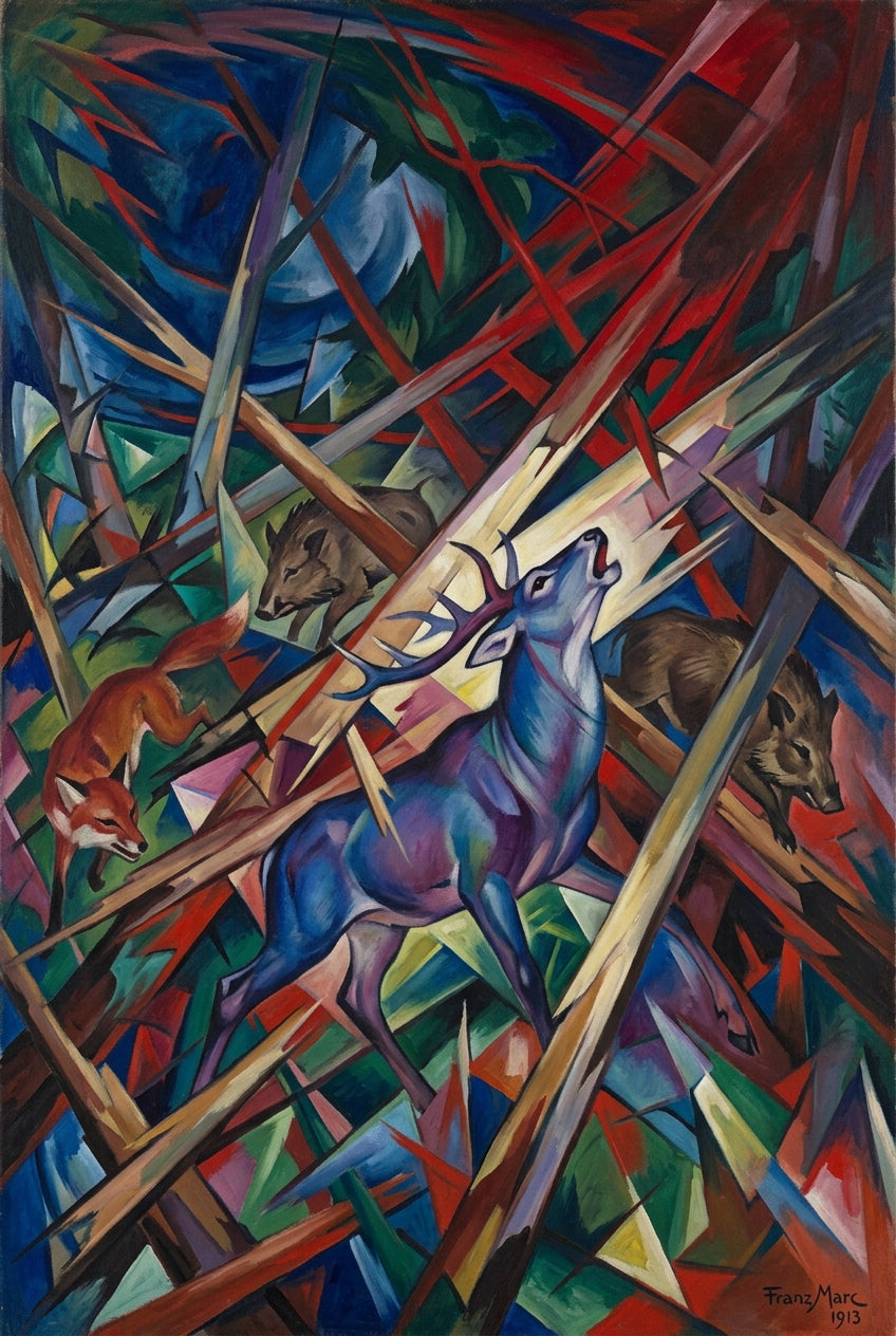 Poster de Franz Marc, Le Destin des Animaux