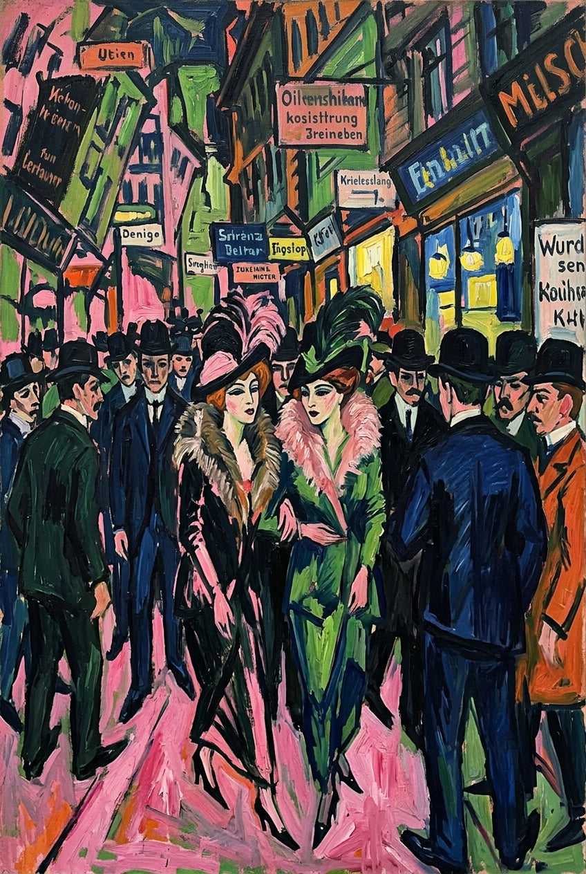 Affiche de Scène de Rue, poster Art Contemporain