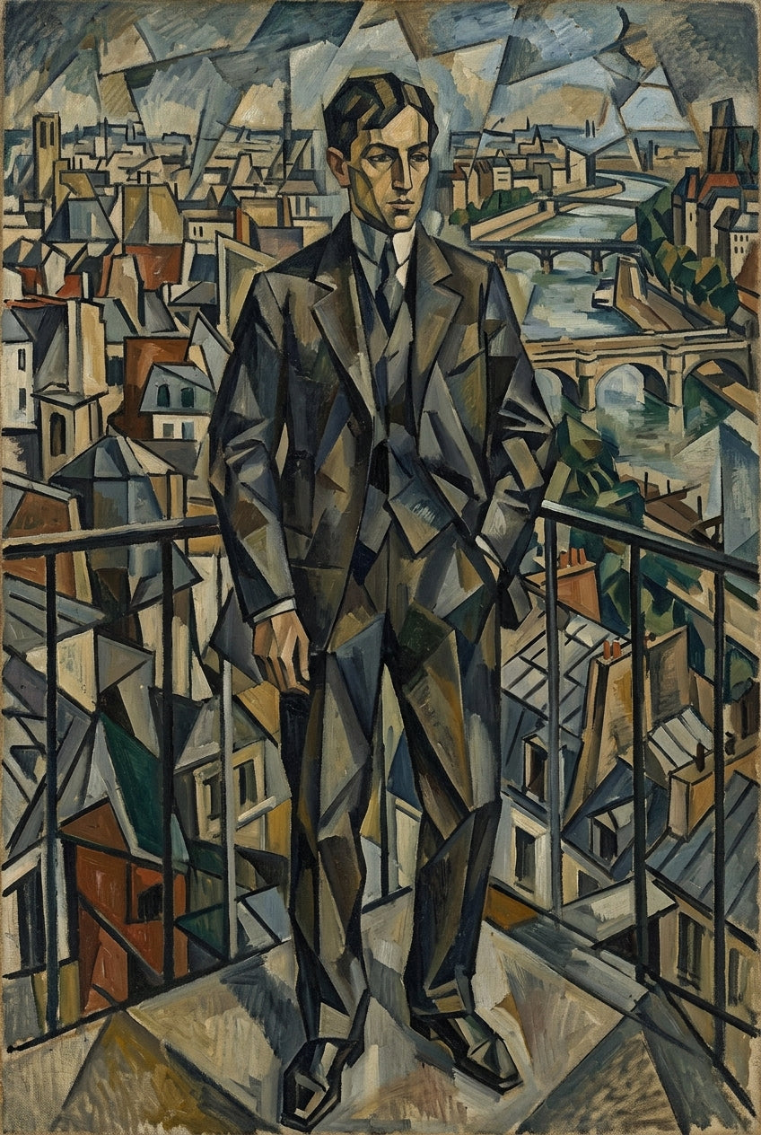 Affiche de Paris cubiste, poster Art Contemporain