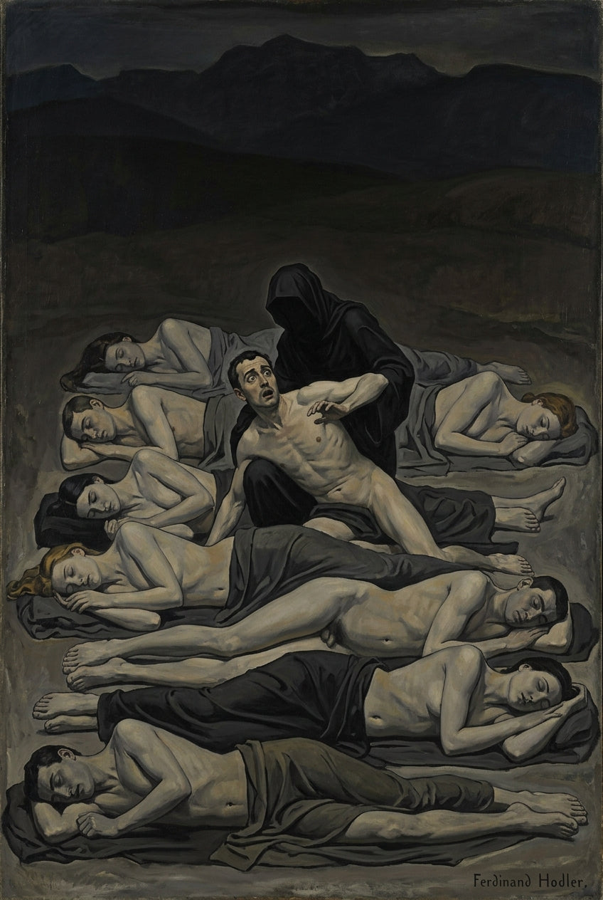 Affiche de La Nuit, poster Ferdinand Hodler