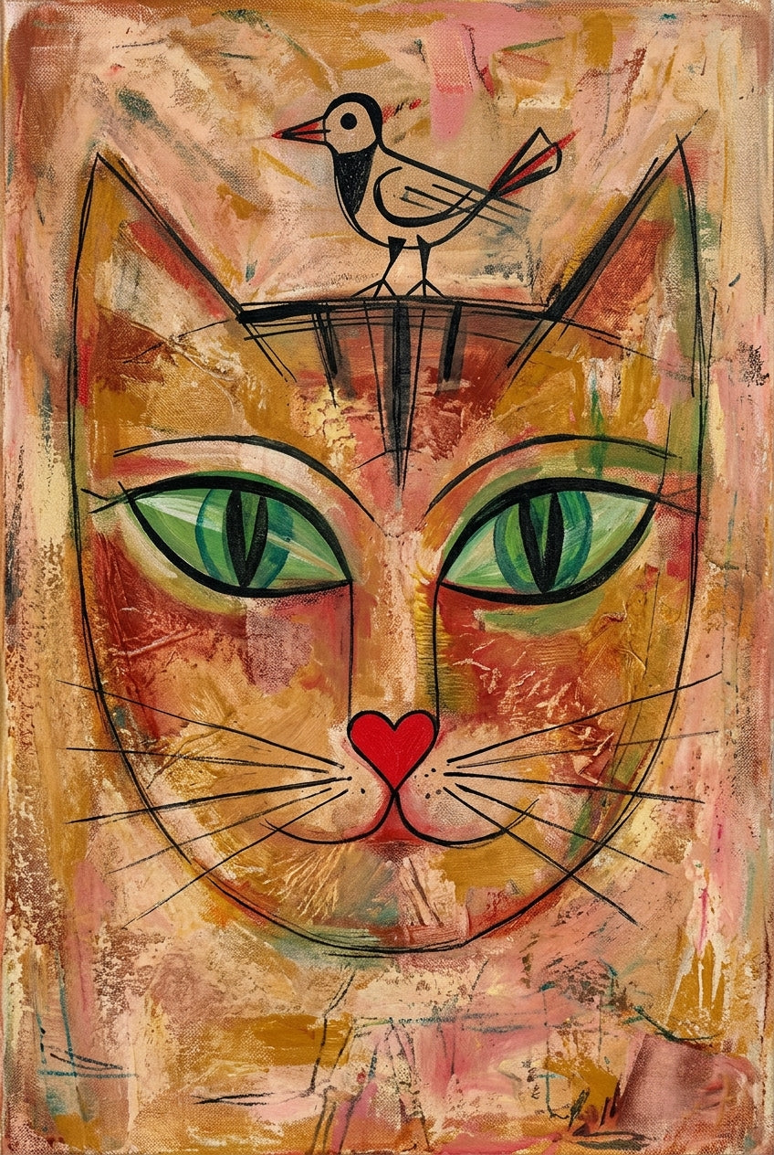 Affiche de Chat, poster art contemporain
