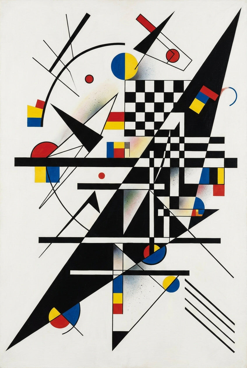 Affiche d'Art Abstrait, formes géométriques