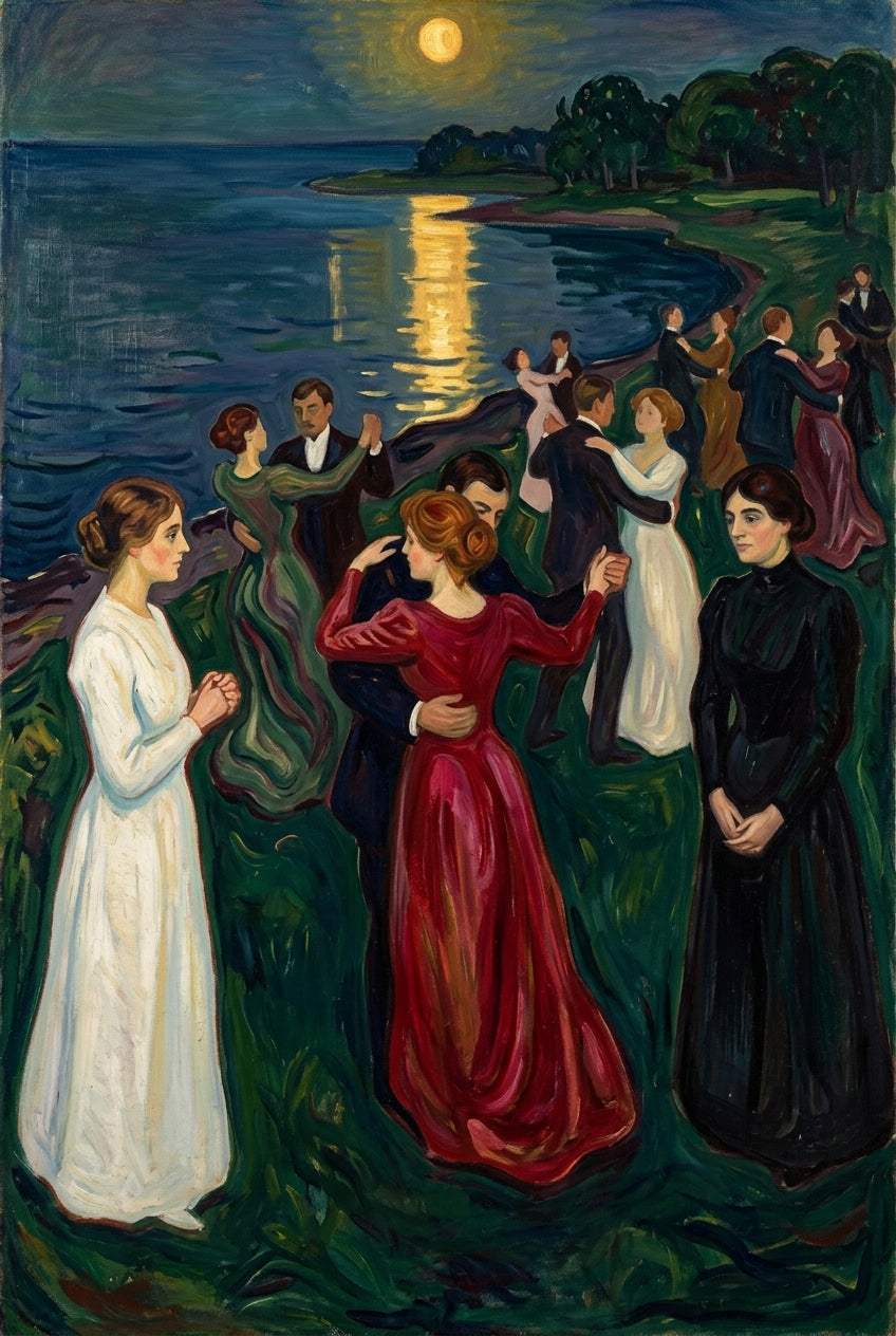Affiche de la Danse de la vie, poster Munch