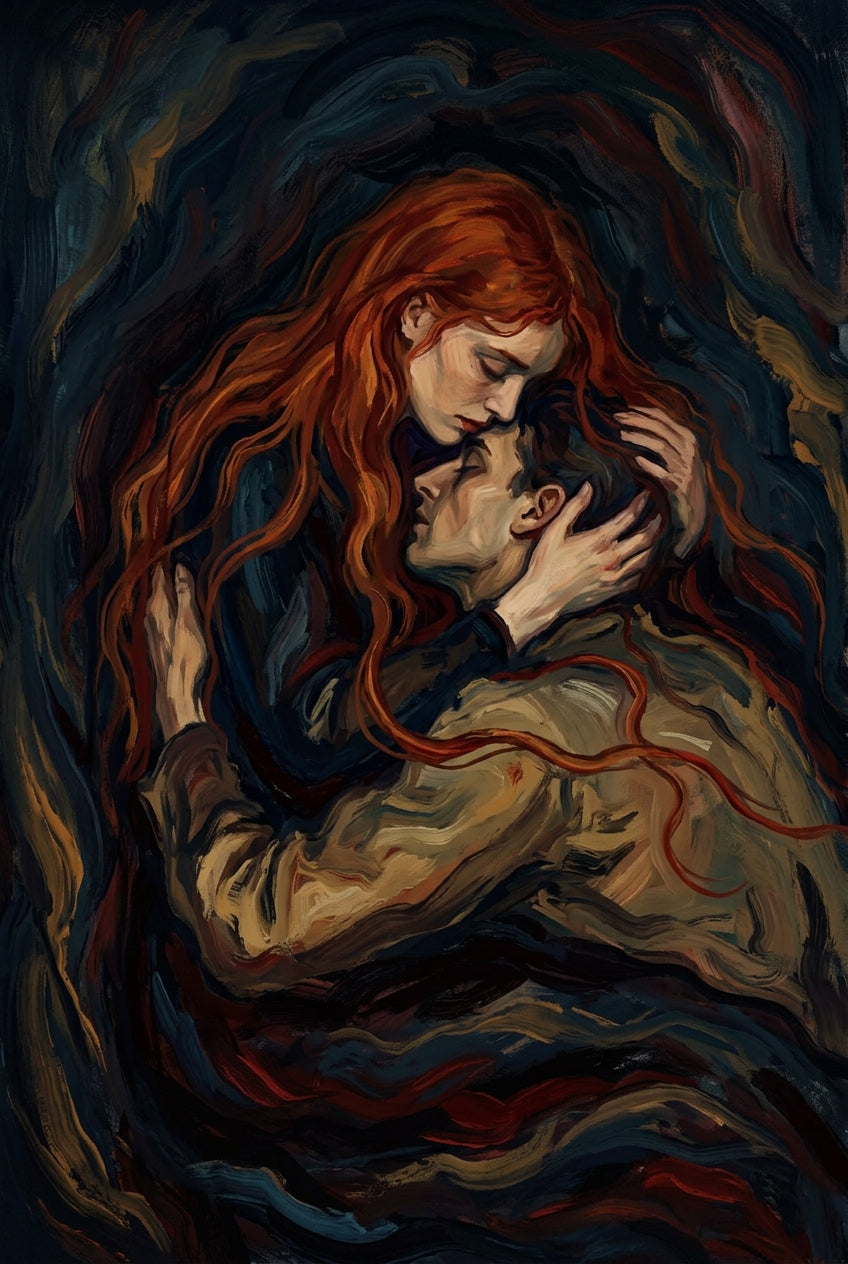 Affiche d'Amour Contemporain, poster étreinte