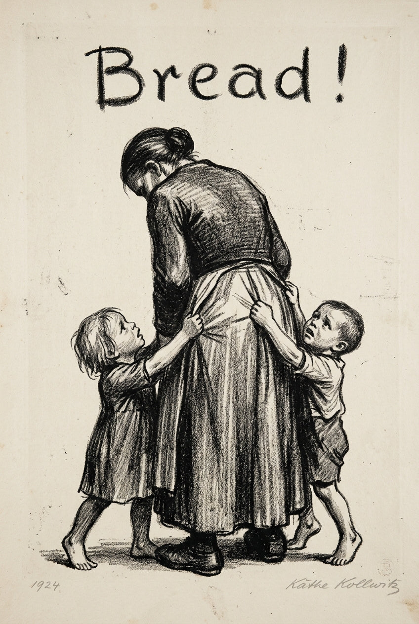 Affiche de Käthe Kollwitz, poster Bread 1924