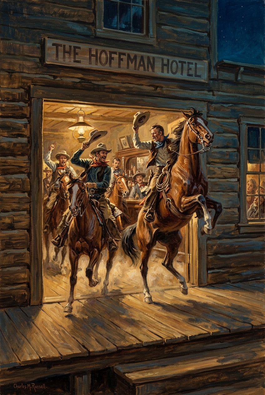 Affiche de Far West, poster Hoffman Hotel