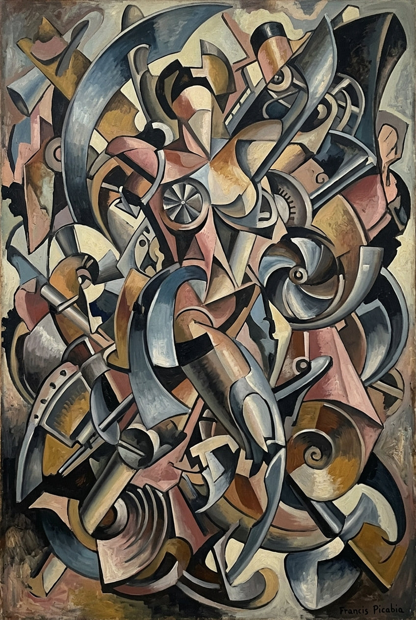 Affiche d'Art Contemporain, poster cubiste