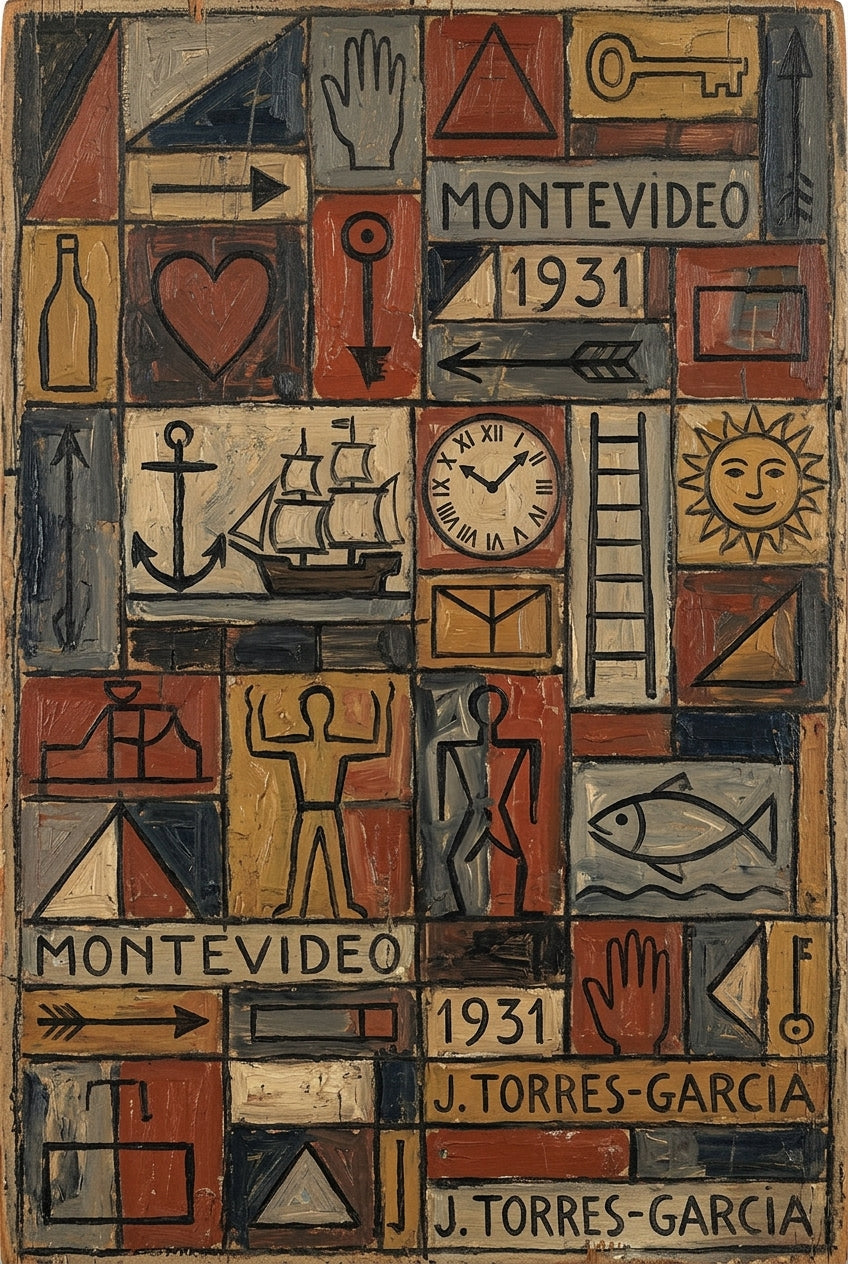 Poster de Montevideo 1931, Joaquin Torres Garcia