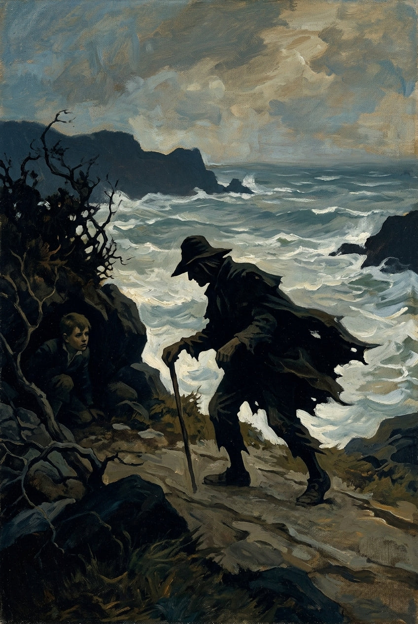 Affiche de bord de mer, poster tempête
