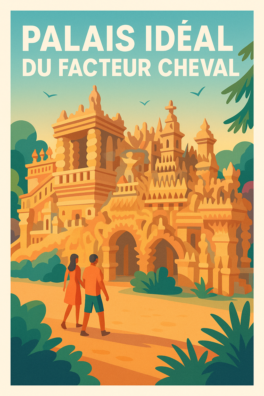 Affiche de Le Palais Idéal du Facteur Cheval - Le chef-d'œuvre de l'art naïf