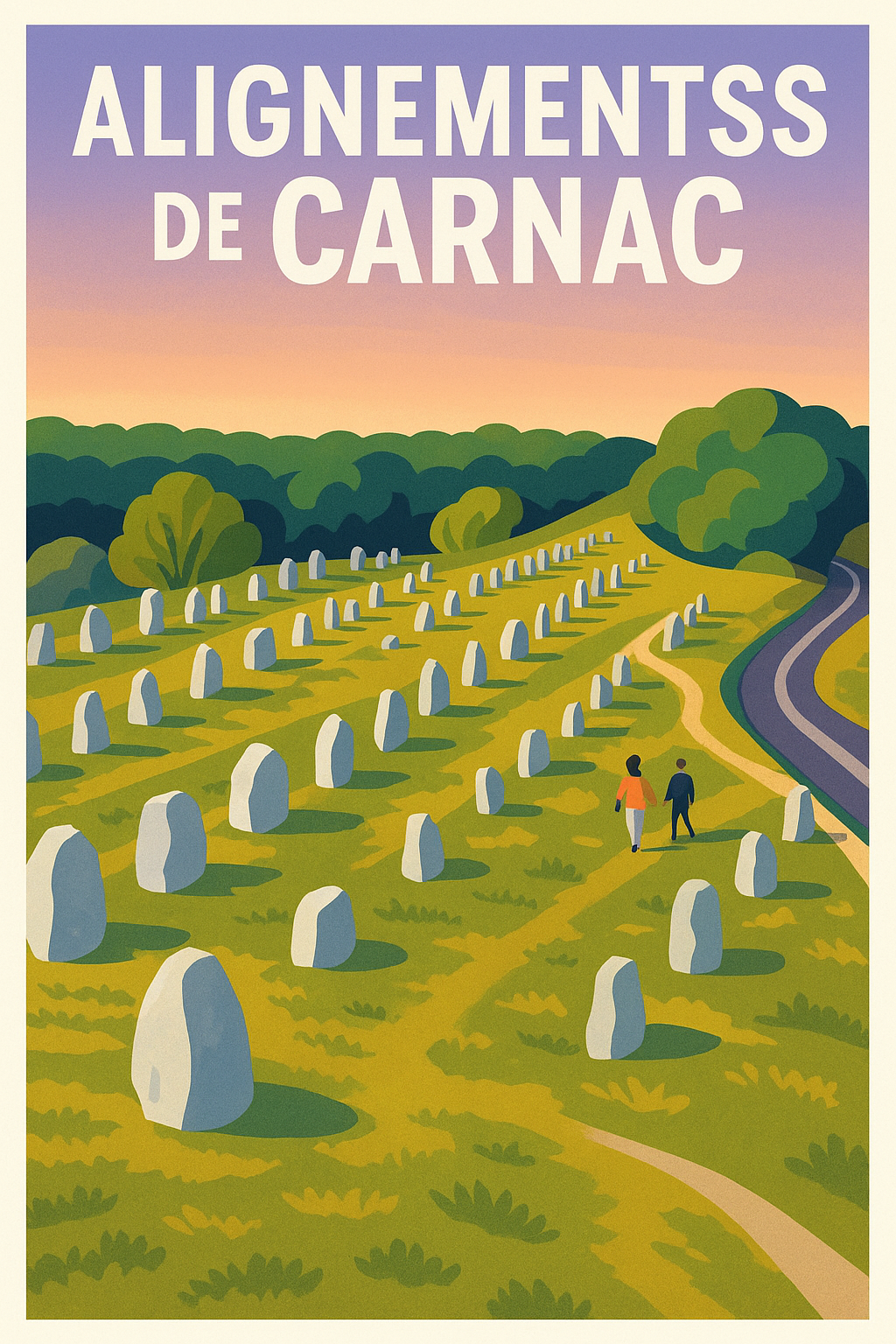 Affiche de Alignements de Carnac - Mystère et Histoire au Cœur de la Bretagne