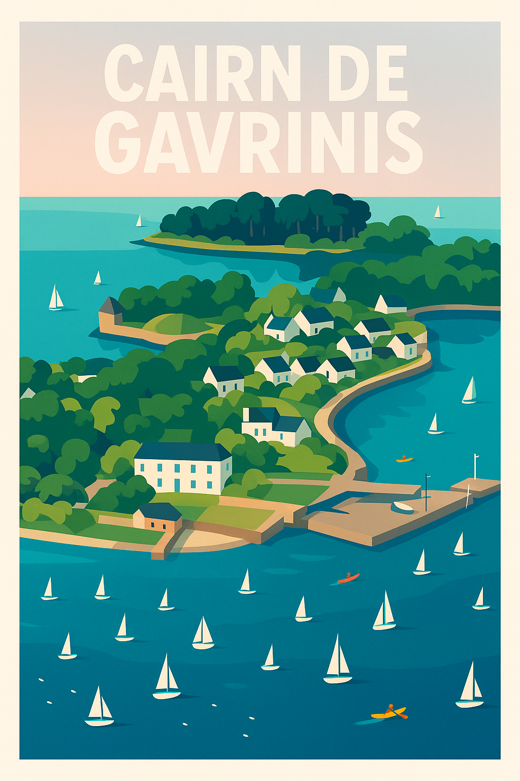 Affiche de Cairn de Gavrinis - Le joyau mystique du Golfe du Morbihan