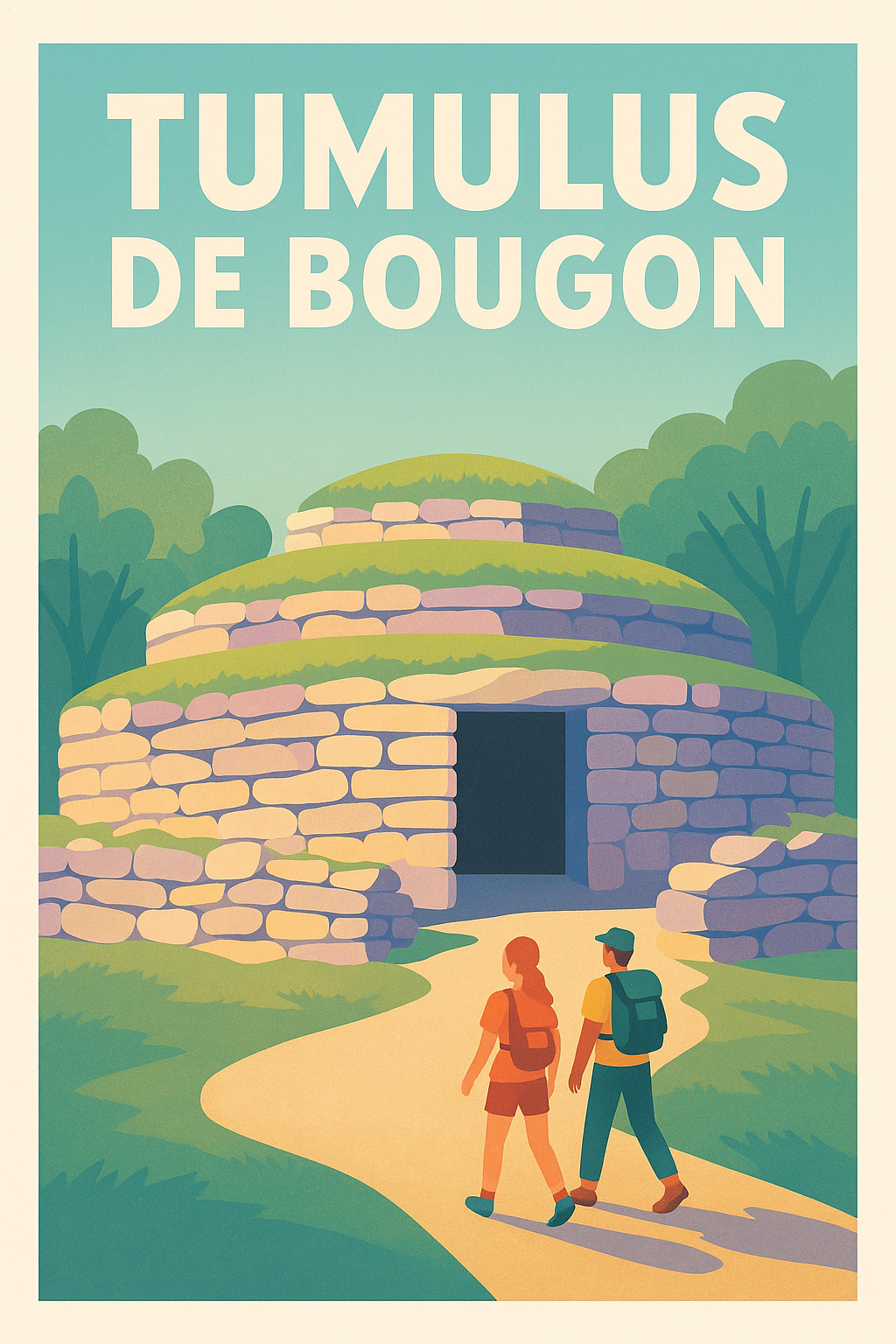 Affiche de Tumulus de Bougon - Voyagez au cœur de la Préhistoire