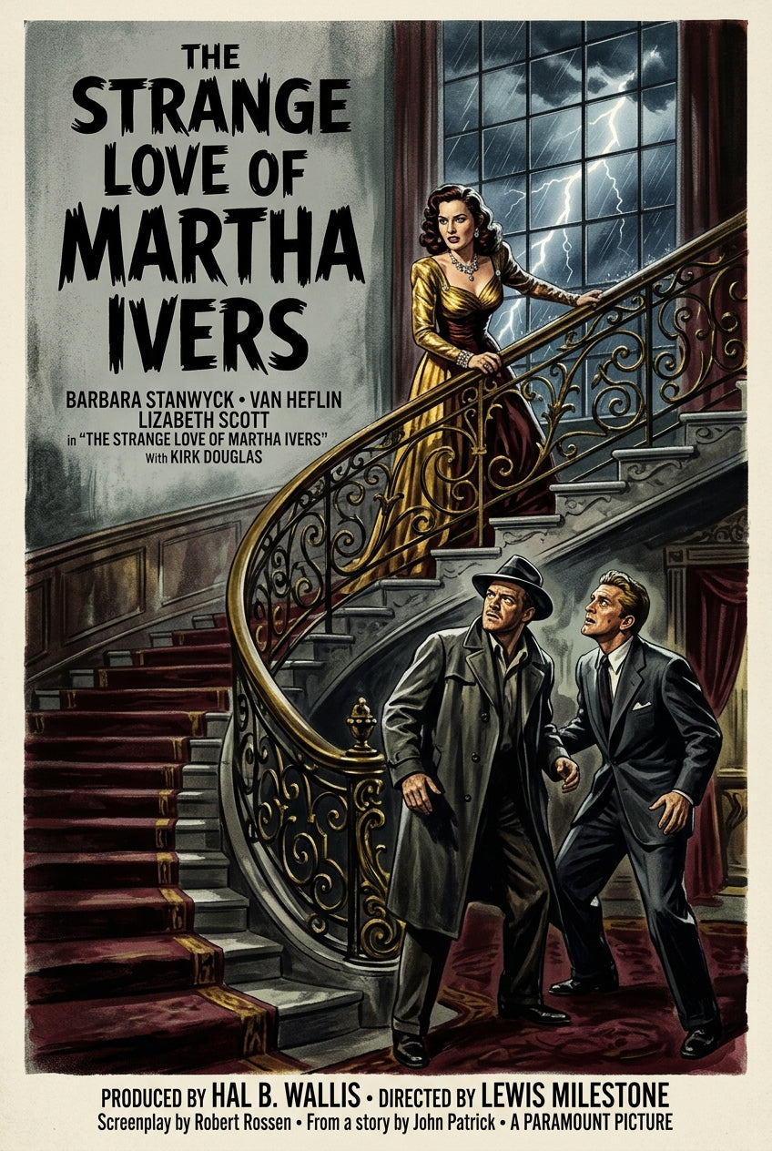 Affiche The Strange Love of Martha Ivers, poster cinéma