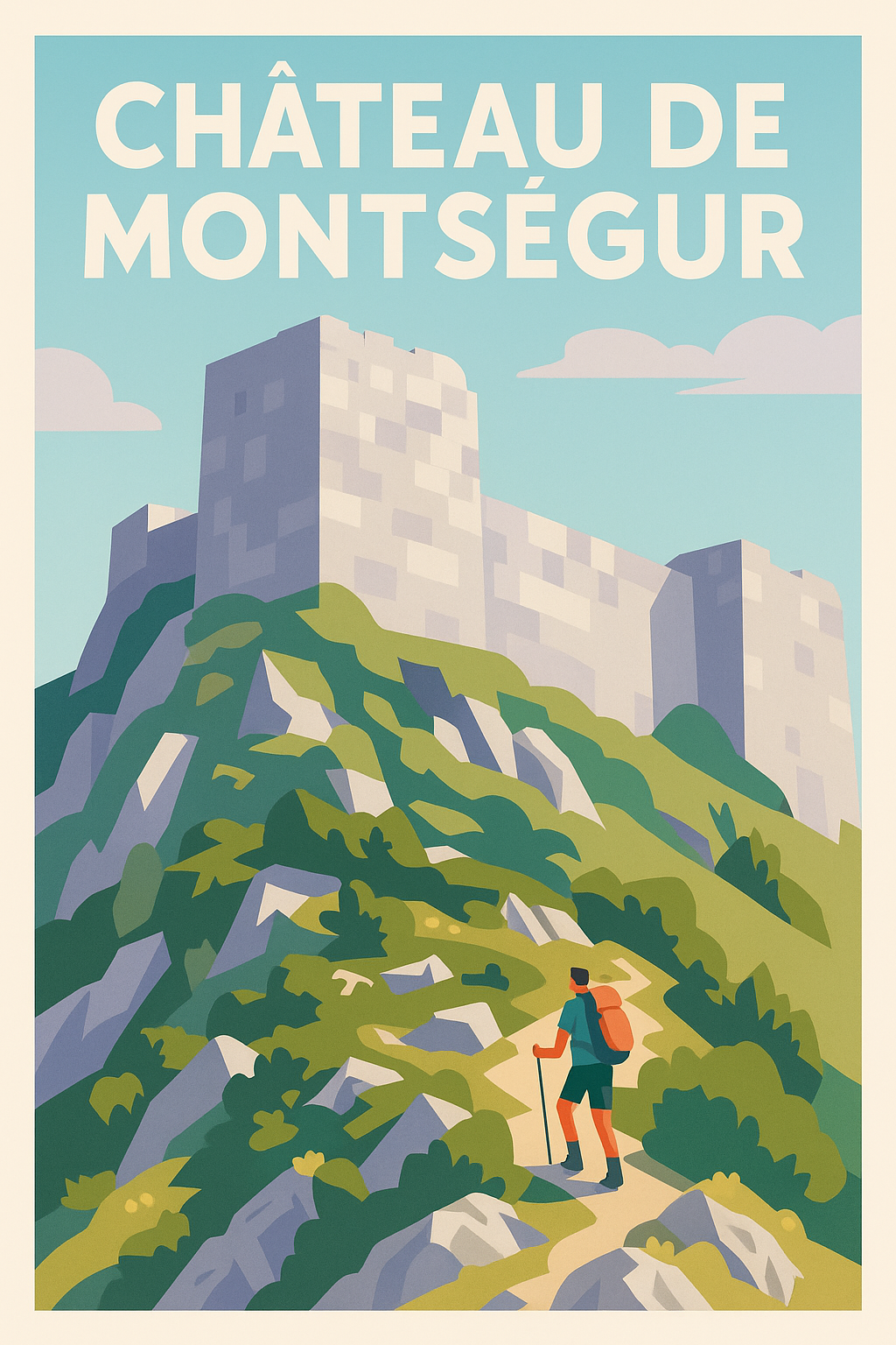 Affiche de Château de Montségur - L'âme du pays cathare sur vos murs