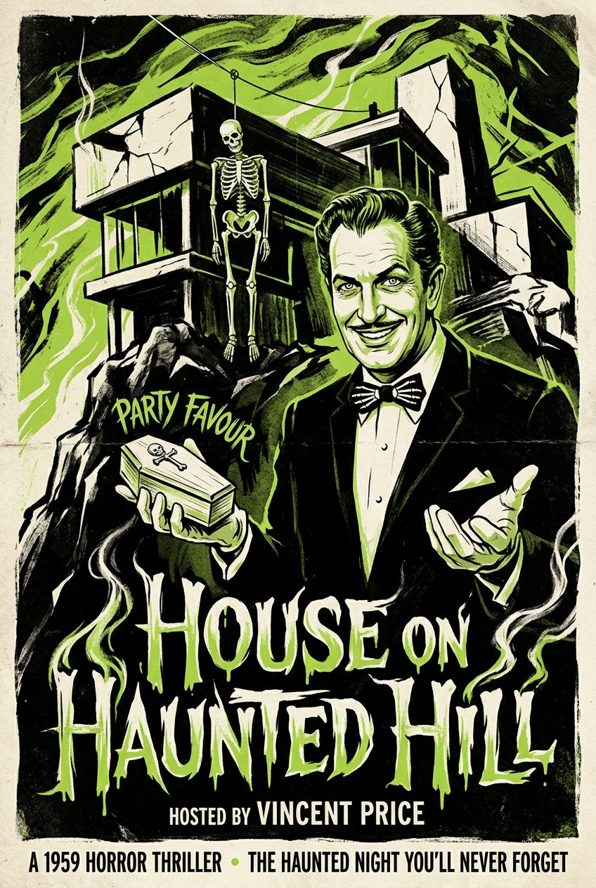 Affiche de House on Haunted Hill, film d'horreur