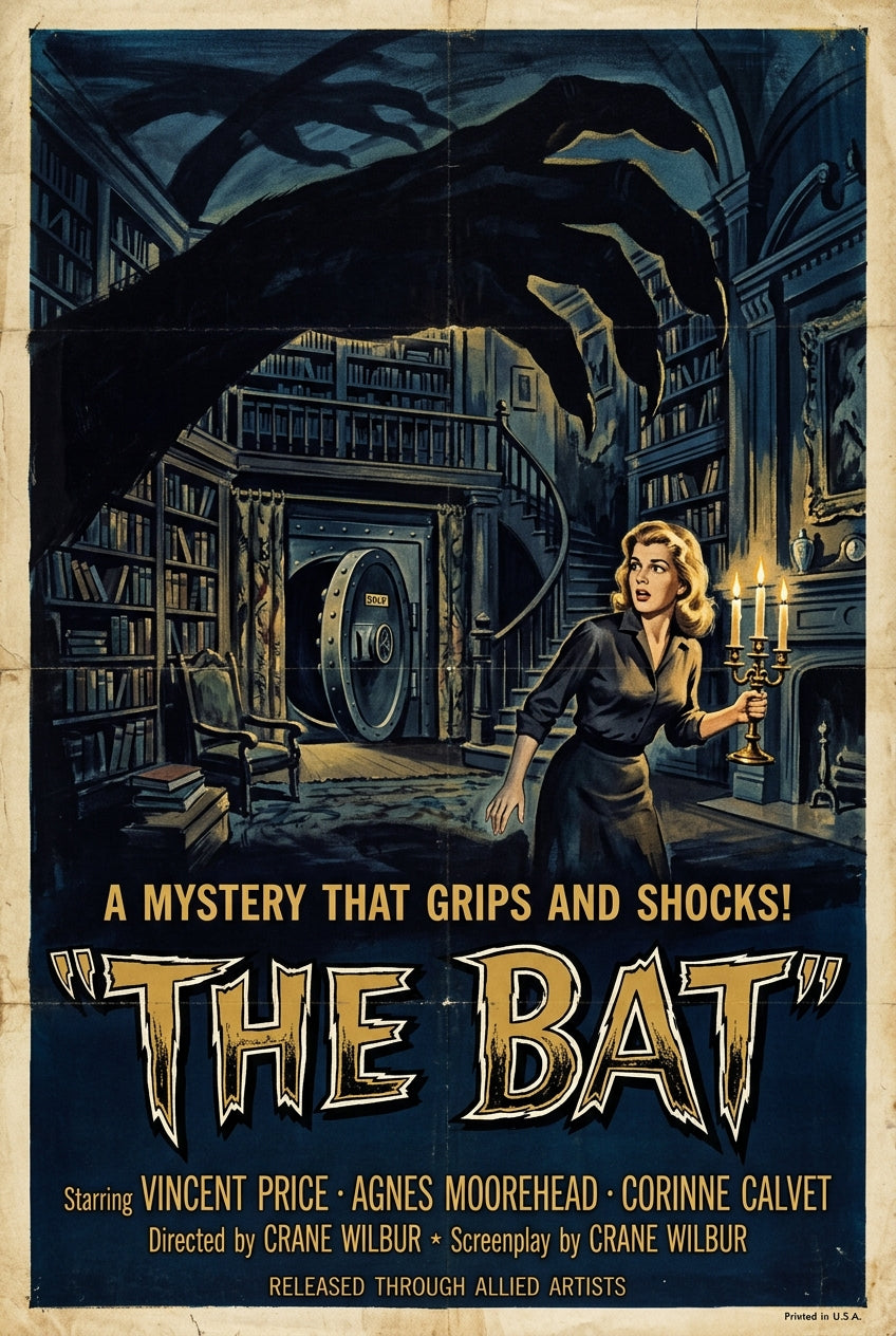 Affiche The Bat, poster cinéma vintage