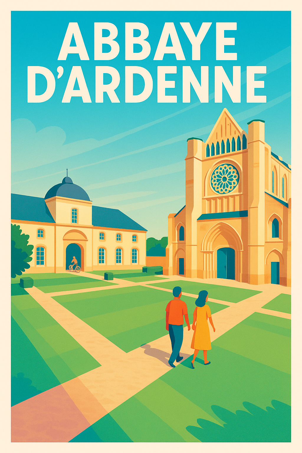 Affiche de Abbaye d'Ardenne - L'élégance historique de la Normandie