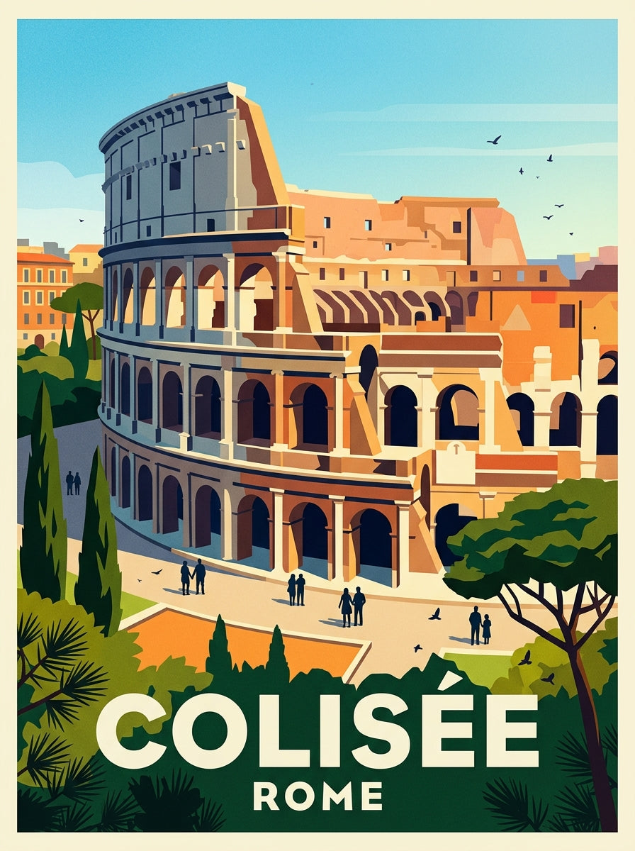 Poster du Colisée, affiche Italie vintage | Afich
