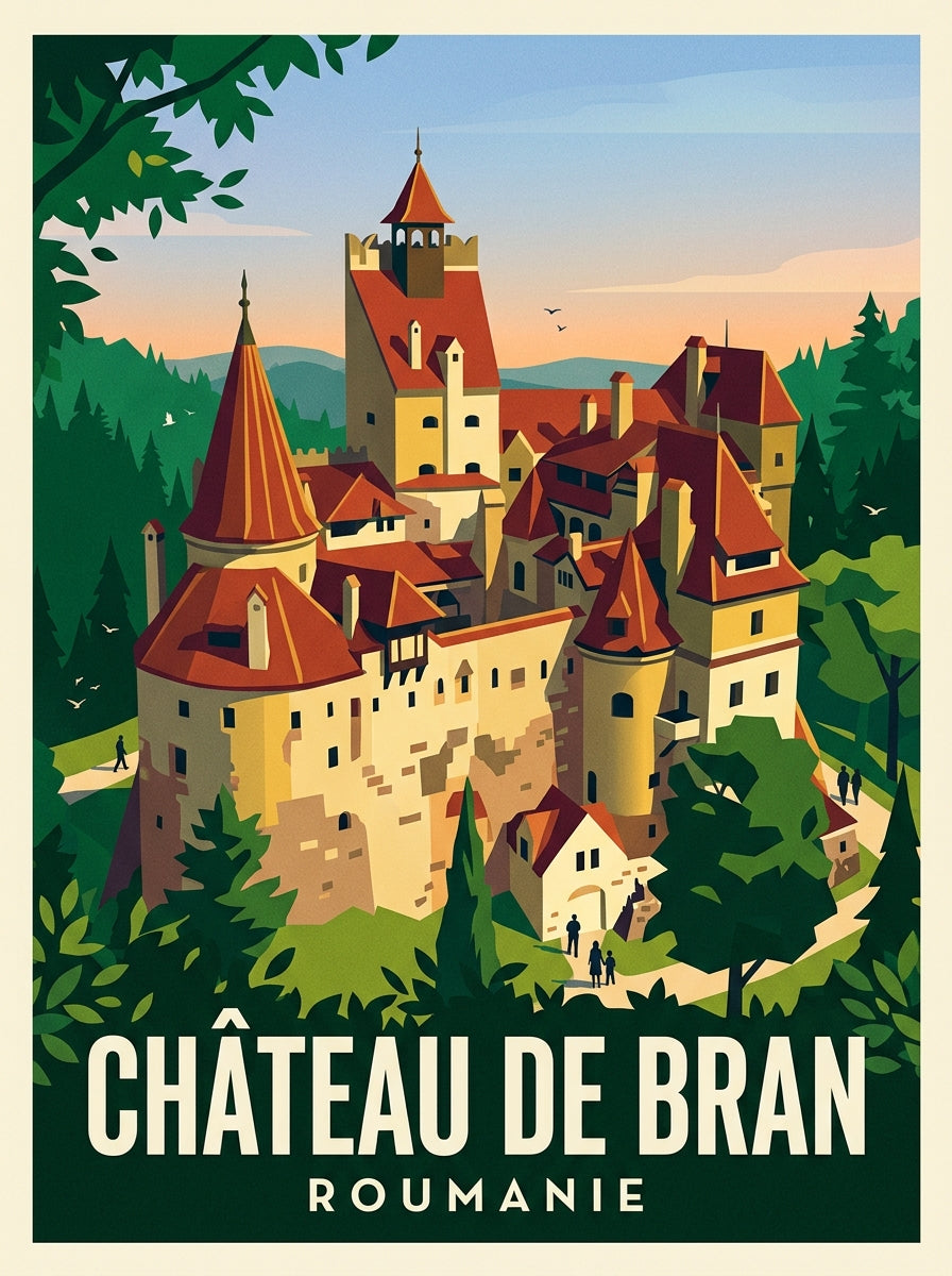 Poster du Château de Bran, Roumanie | Afich
