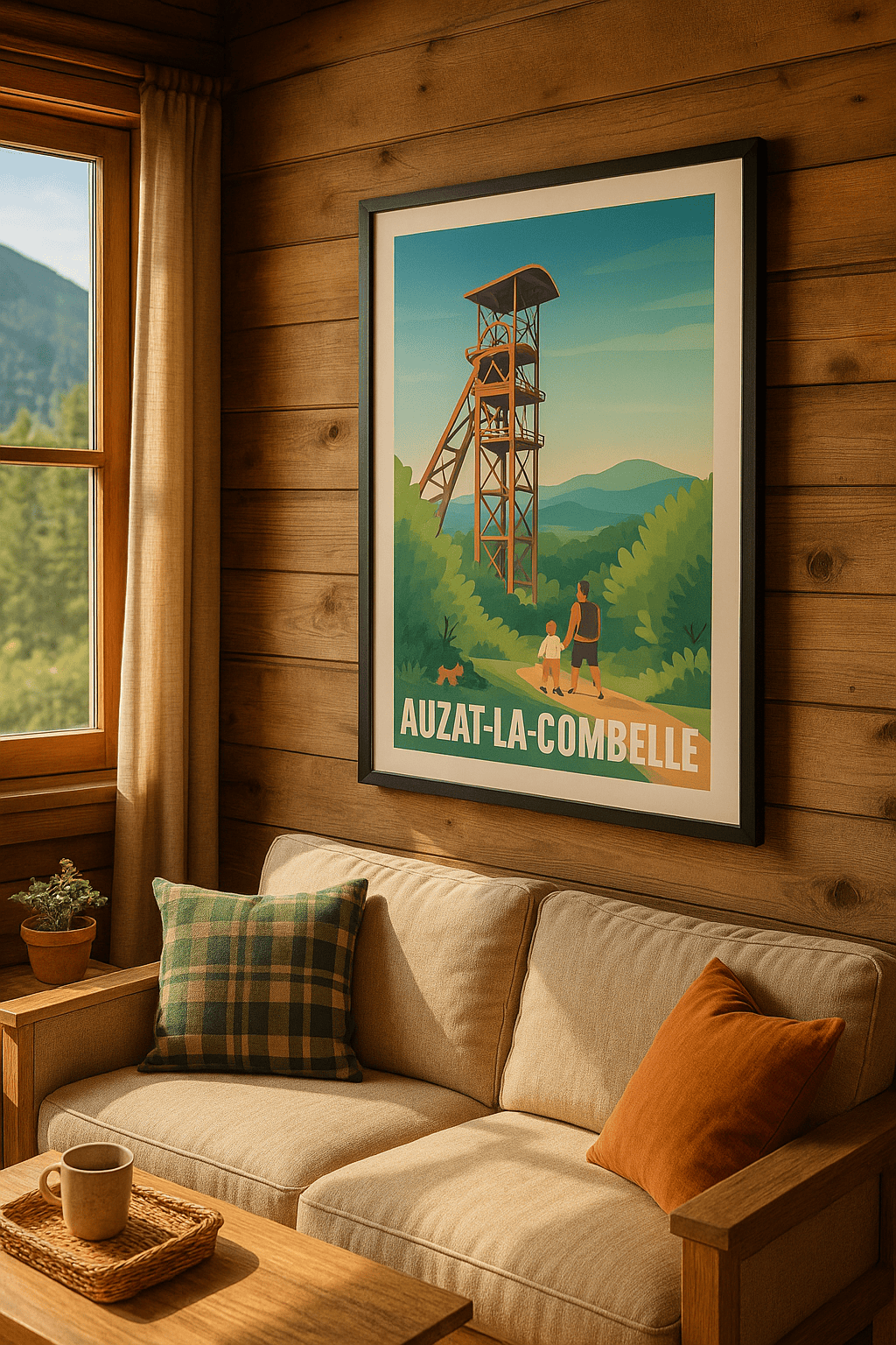 Puy-de-Dôme France Affiche de Auzat-la-CombeLle - Escapade nature et patrimoine minier