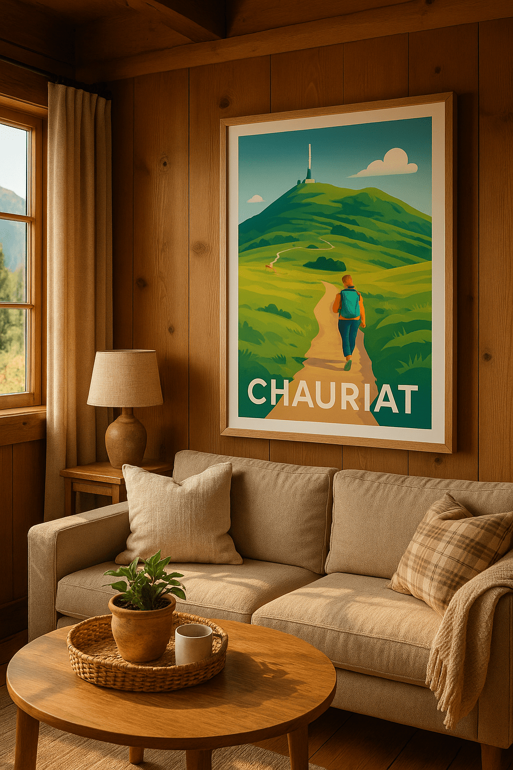 Affiche Chauriat — Évasion nature et randonnée · poster d'art de Chauriat