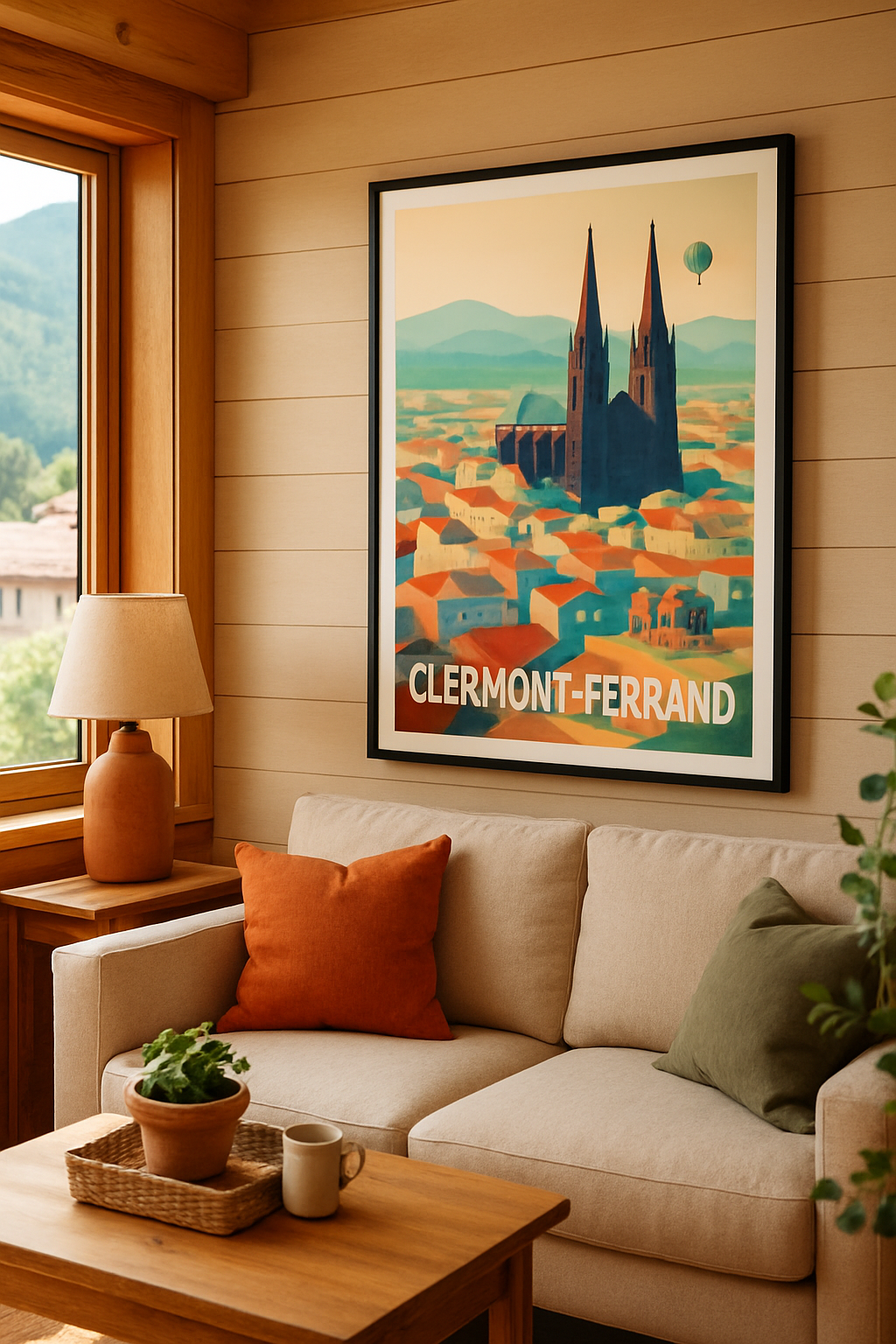 Affiche Clermont-Ferrand — Une ville au charme intemporel · poster d'art de Clermont-Ferrand