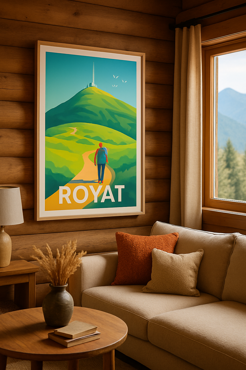 Affiche Royat — Escapade nature au sommet · poster d'art de Royat
