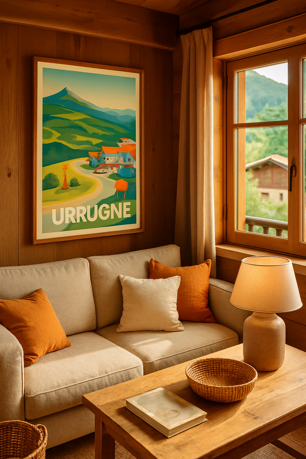 Affiche Urrugne — Élégance et nature au cœur du Pays Basque · poster d'art de Urrugne