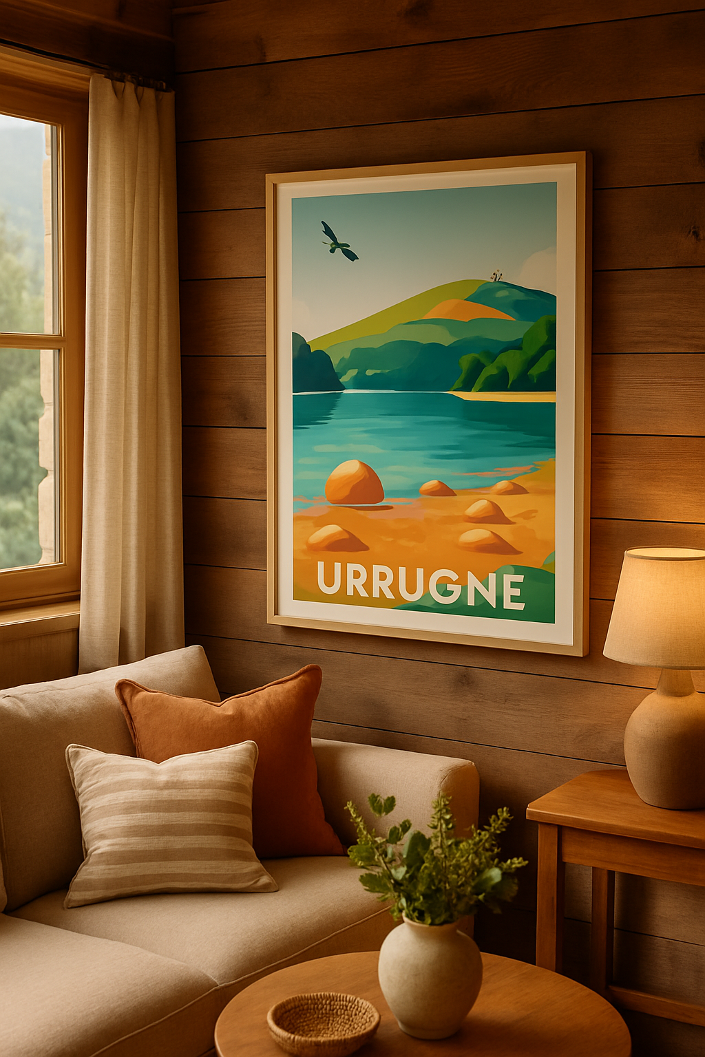 Affiche Urrugne — Évasion et nature préservée · poster d'art de Urrugne