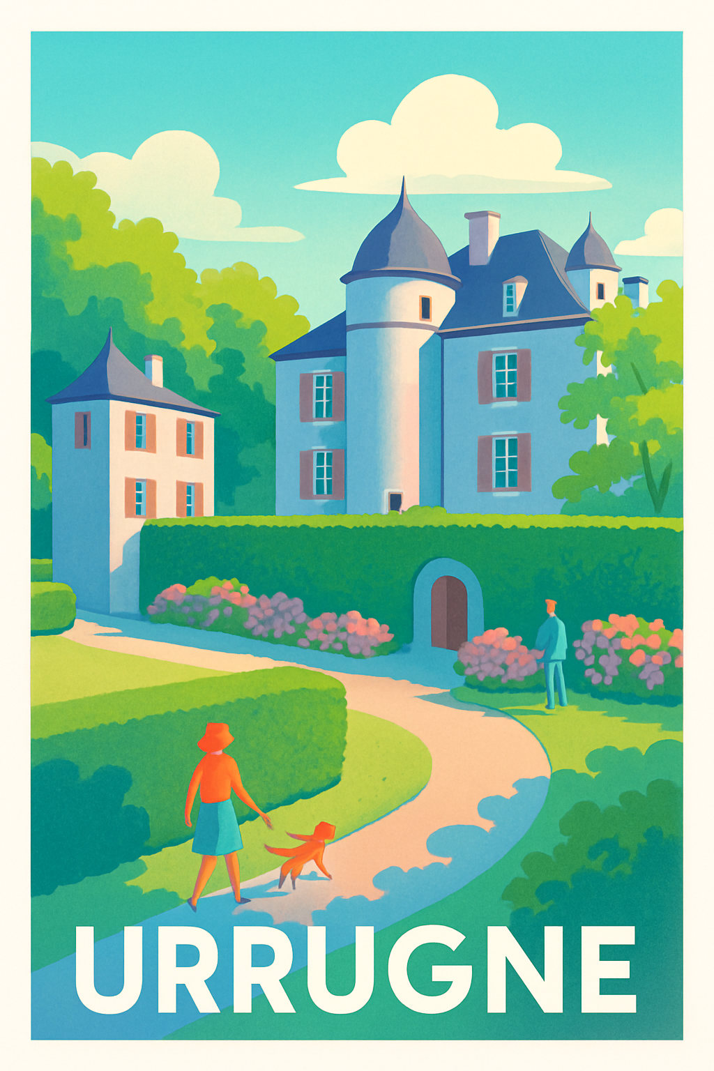 Affiche Urrugne — Charme et sérénité basque · poster d'art de Urrugne