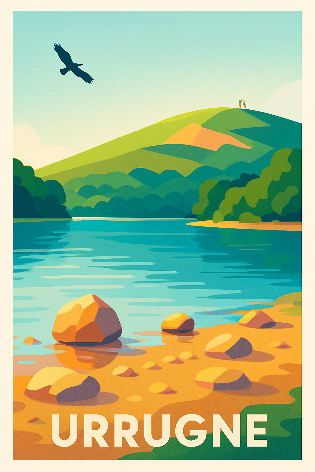 Affiche Urrugne — Évasion et nature préservée · poster d'art de Urrugne