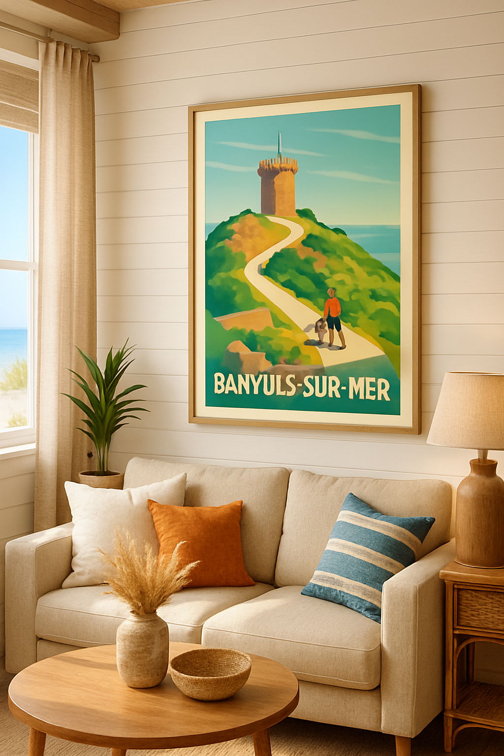 Affiche Banyuls-sur-Mer — L’appel de la nature et du littoral · poster d'art de Banyuls-sur-Mer