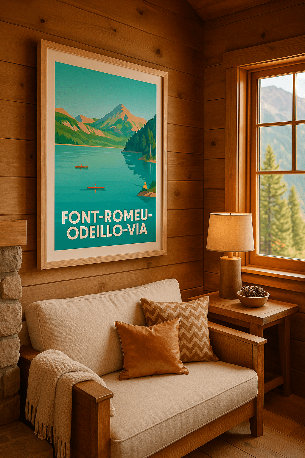 Pyrénées-Orientales France Affiche de Font-Romeu-Odeillo-Via - Escapade nature et sérénité en montagne