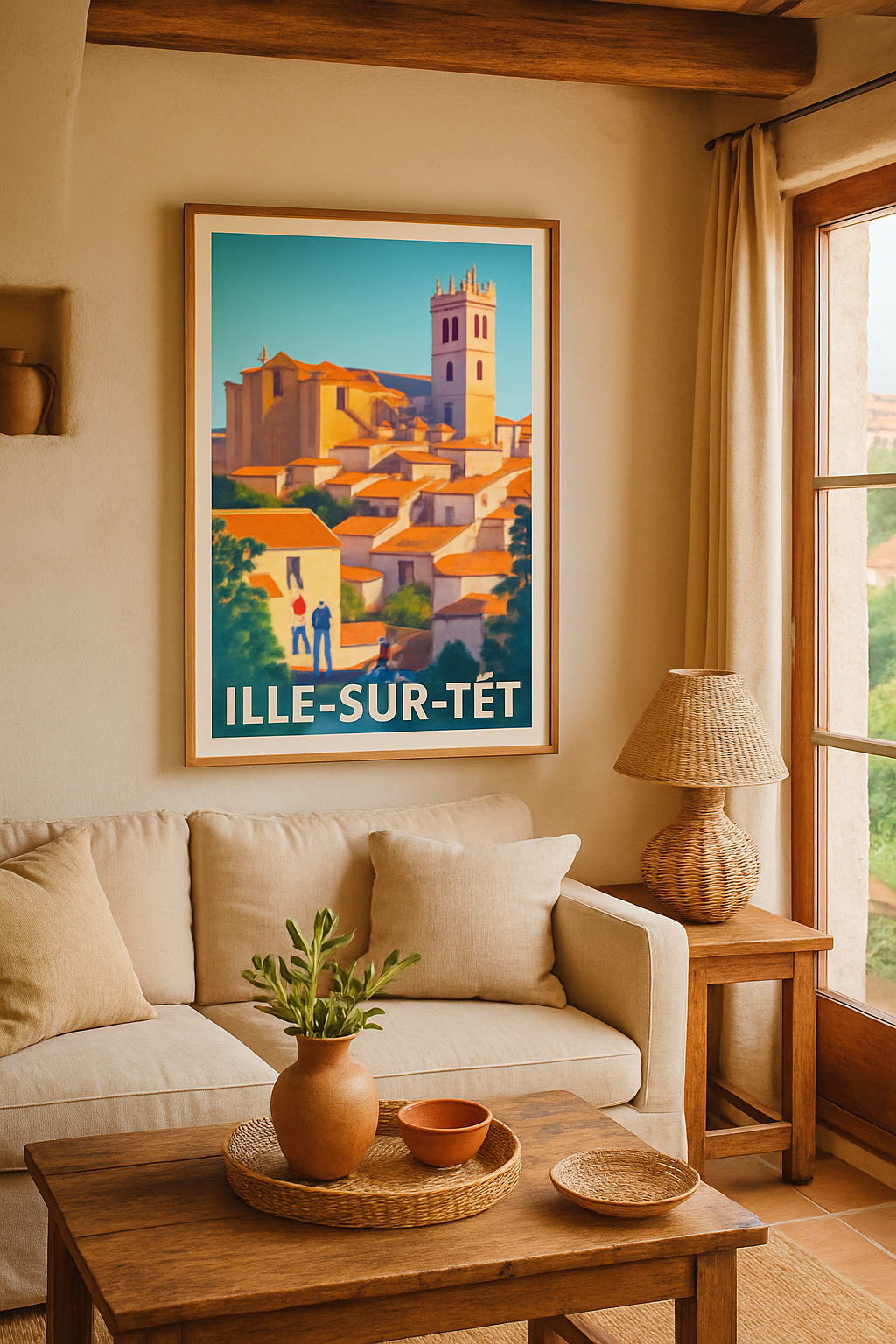 Affiche Ille-sur-Têt — Charme méridional et douceur de vivre · poster d'art de Ille-sur-Têt