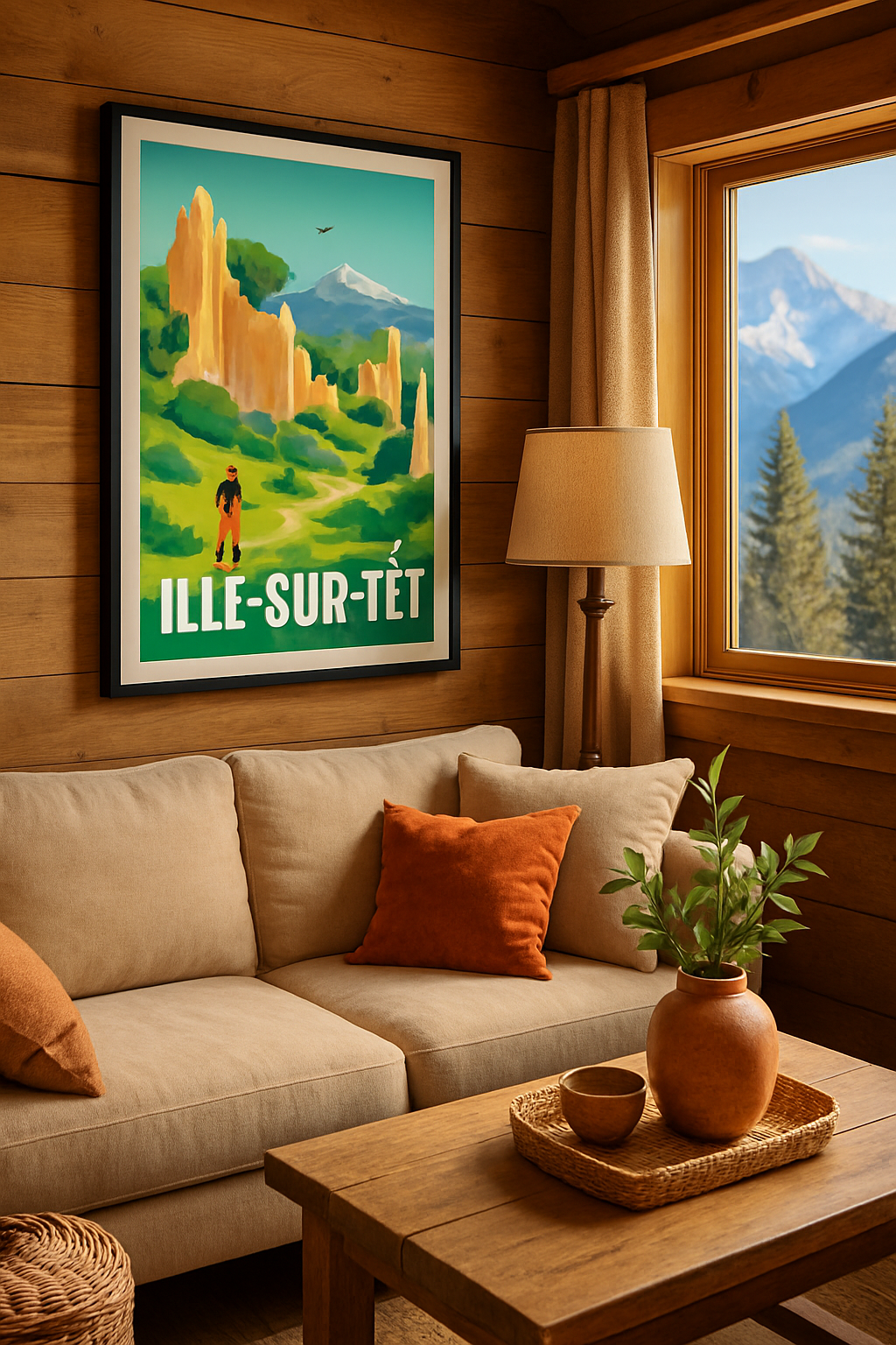 Affiche Ille-sur-Têt — La magie des Orgues et randonnées nature · poster d'art de Ille-sur-Têt