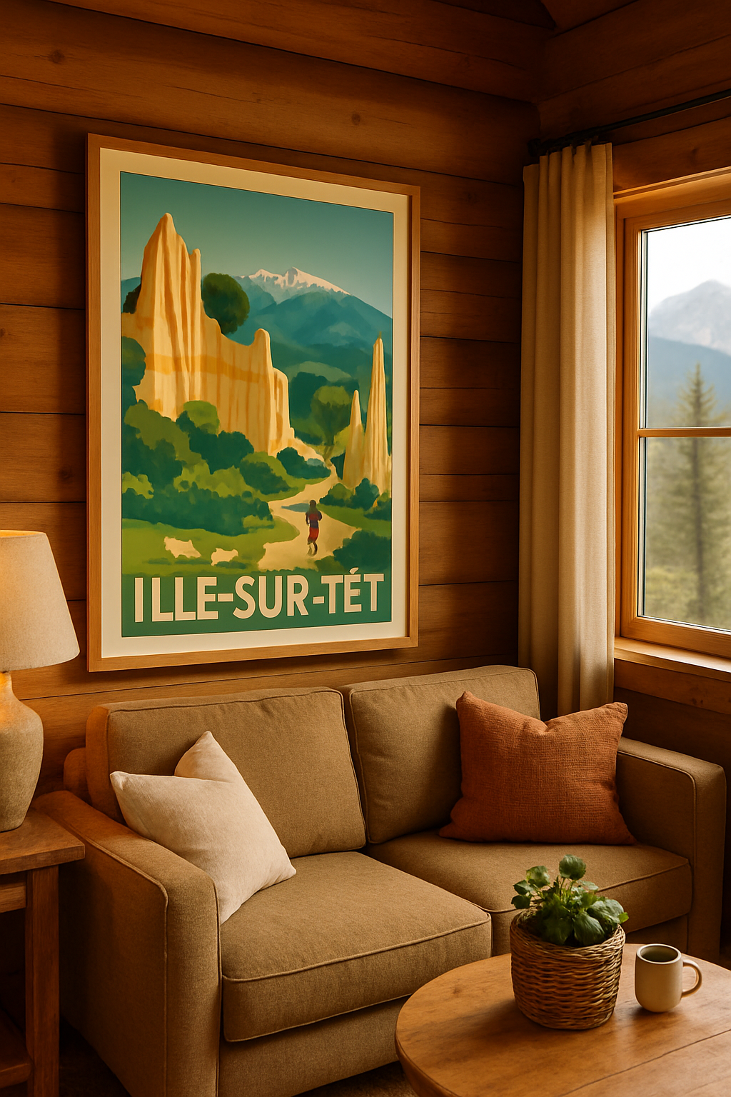 Pyrénées-Orientales France Affiche de Ille-sur-Têt - Merveilles naturelles et randonnées authentiques